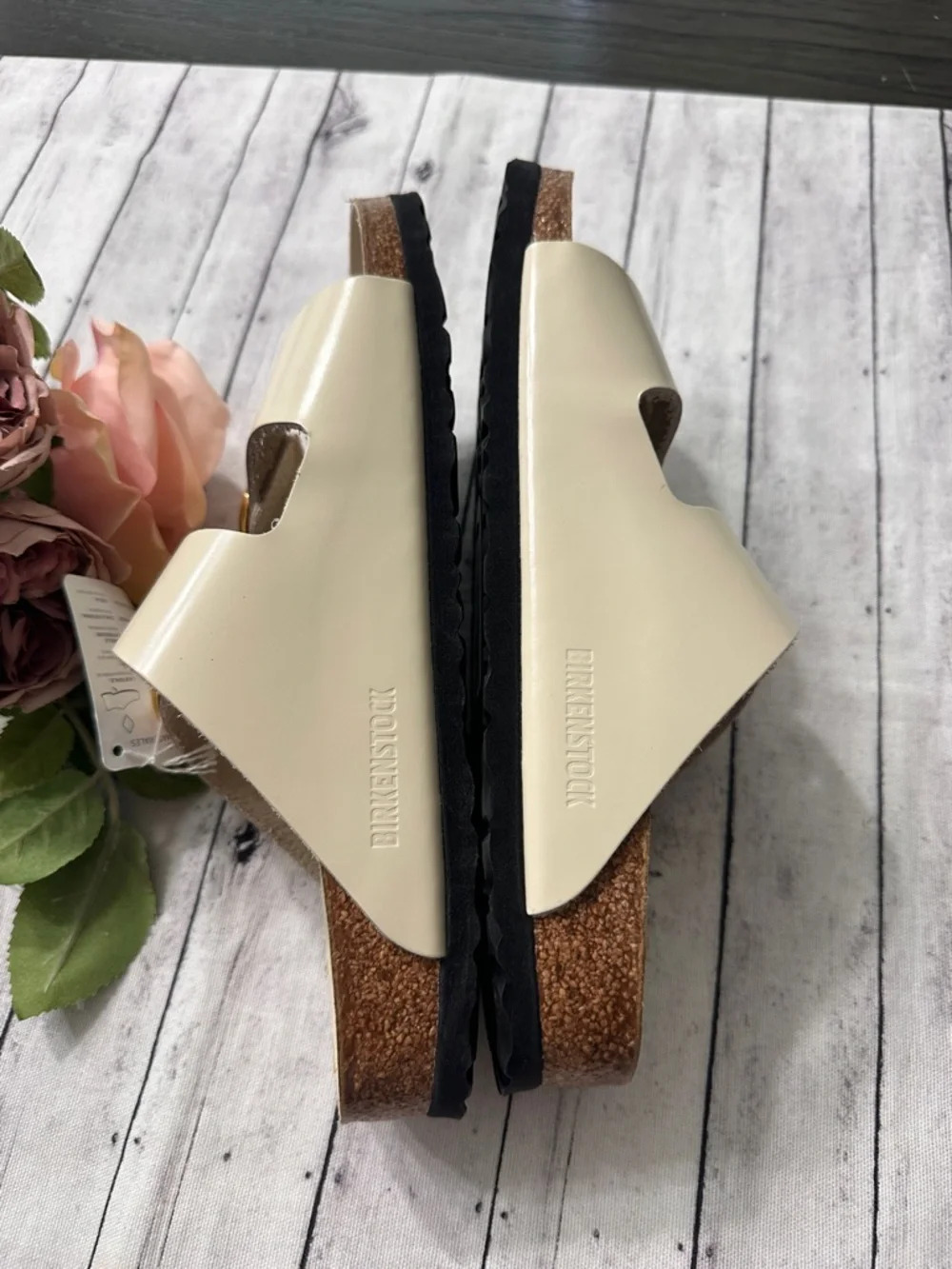 New Birkenstock Arizona Big Buckle High Shine Sandals - Picture 9 of 10